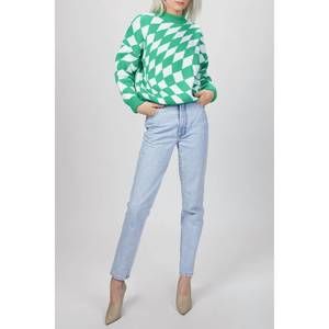 NEW LISA SAYS GAH emma sweater in green/white